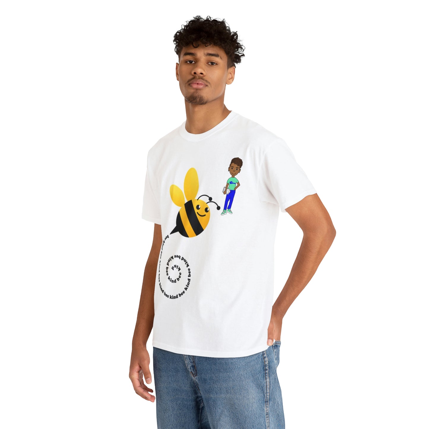 Bee Kind- Bumble Bee Unisex Heavy Cotton Tee