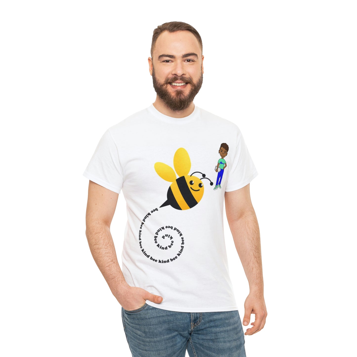 Bee Kind- Bumble Bee Unisex Heavy Cotton Tee