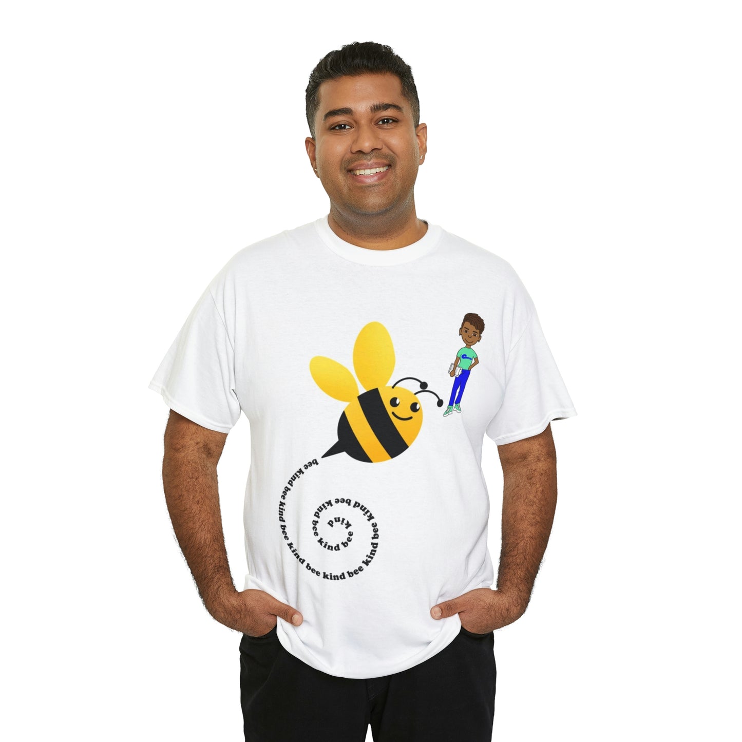 Bee Kind- Bumble Bee Unisex Heavy Cotton Tee