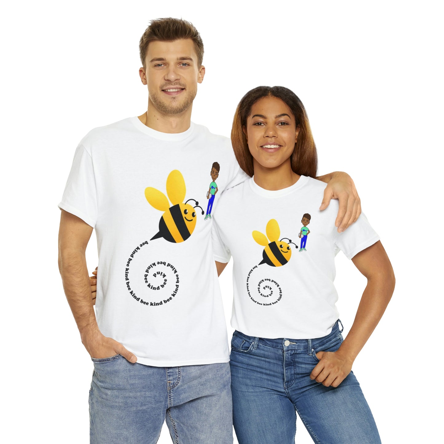 Bee Kind- Bumble Bee Unisex Heavy Cotton Tee