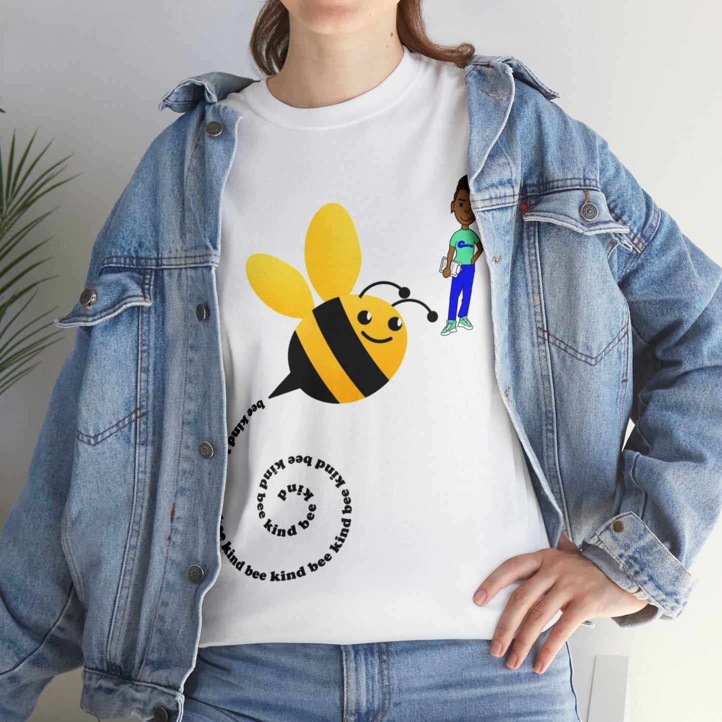 Bee Kind- Bumble Bee Unisex Heavy Cotton Tee