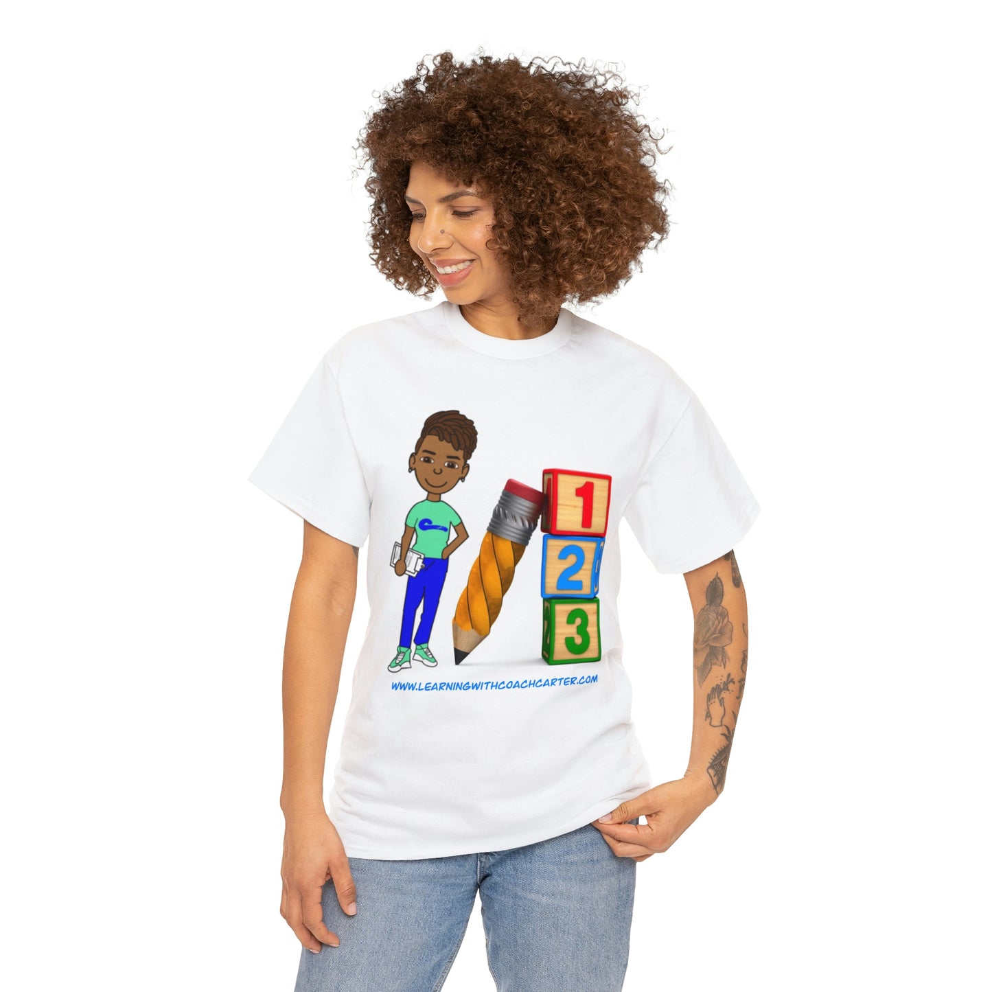 Coach Carter 1, 2, 3-Unisex Heavy Cotton Tee